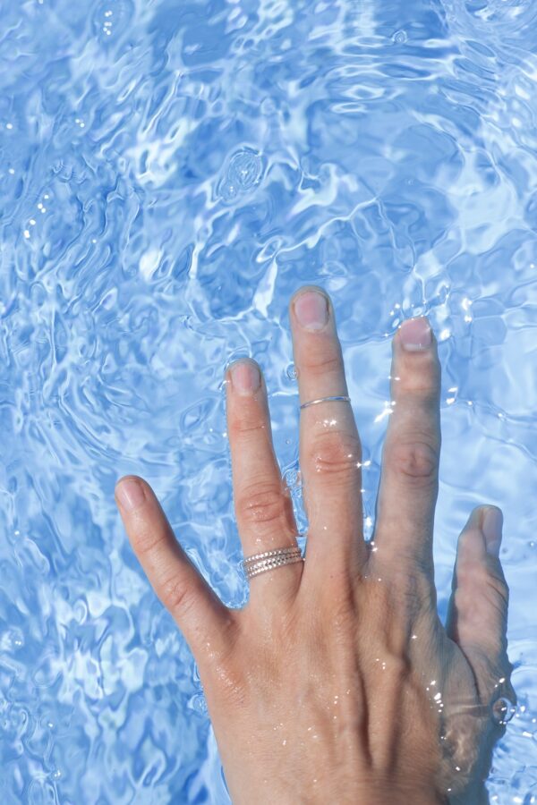 Silver Studded Stacking Ring Trio - Image 4